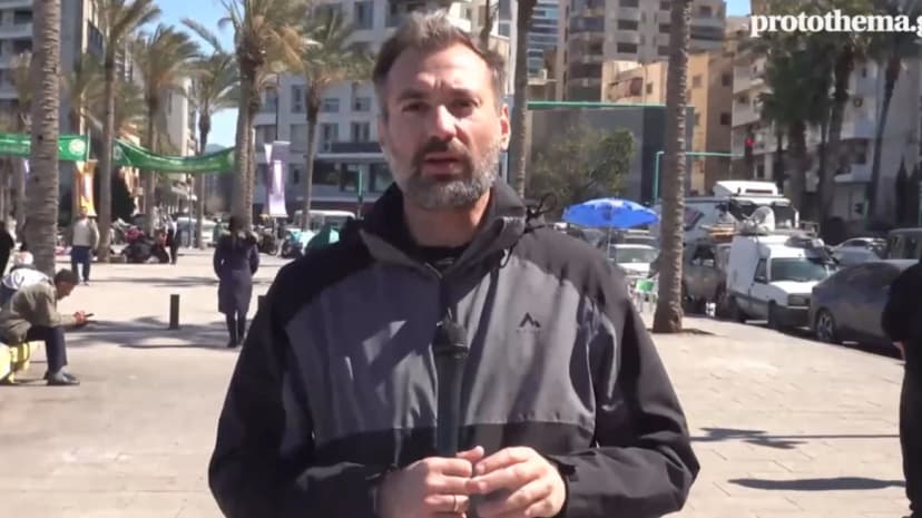 Dramatic scenes in Beirut: Thousands of displaced people living along the seafront after bombings – watch video