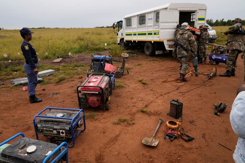 South Africa cracks down on illegal gold mining near Johannesburg