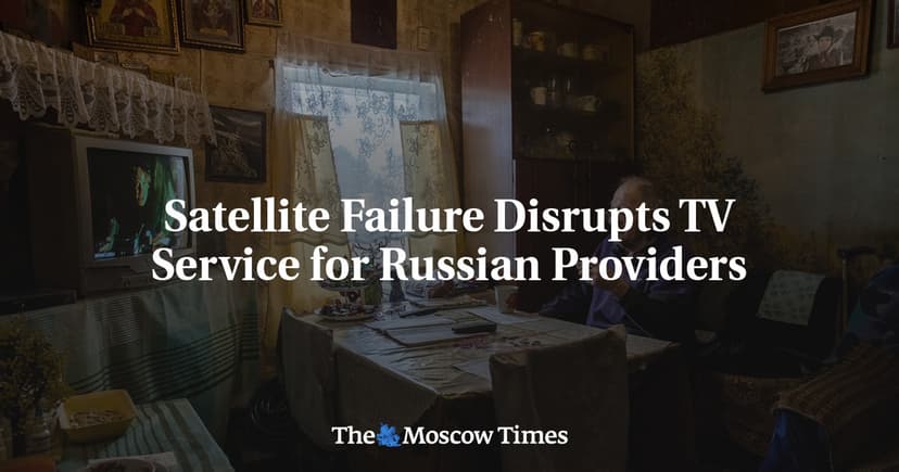 Satellite Failure Disrupts TV Service for Russian Providers