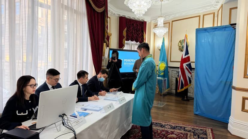 Over 9,000 Kazakh Citizens Vote Abroad in Constitutional Referendum