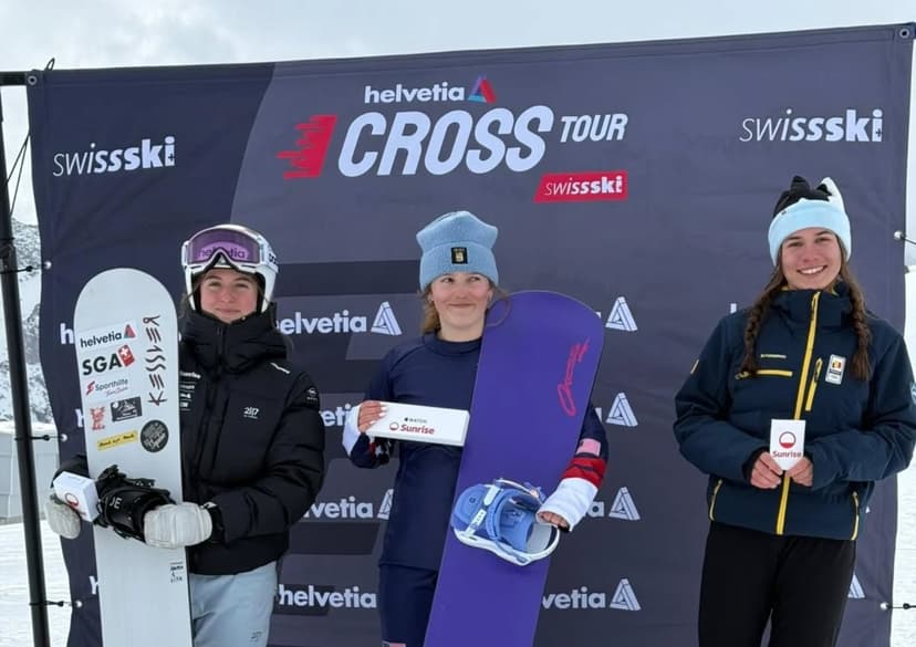 Kata Mandel wins third place for Romania in women’s snowboard cross in Switzerland