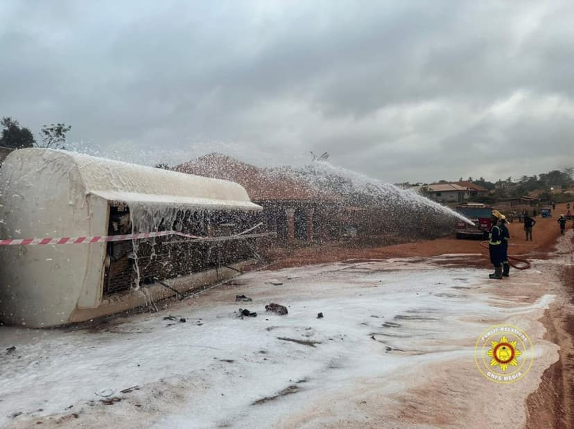 GNFS averts fuel tanker explosion at Wassa Kwabeng